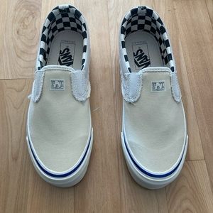 Never Worn with Box Vans vault Inside Out Slip Ons